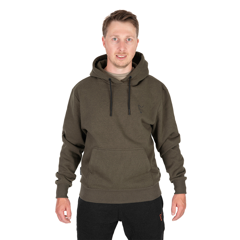 FOX COLLECTION HOODY GREEN & BLACK - L
