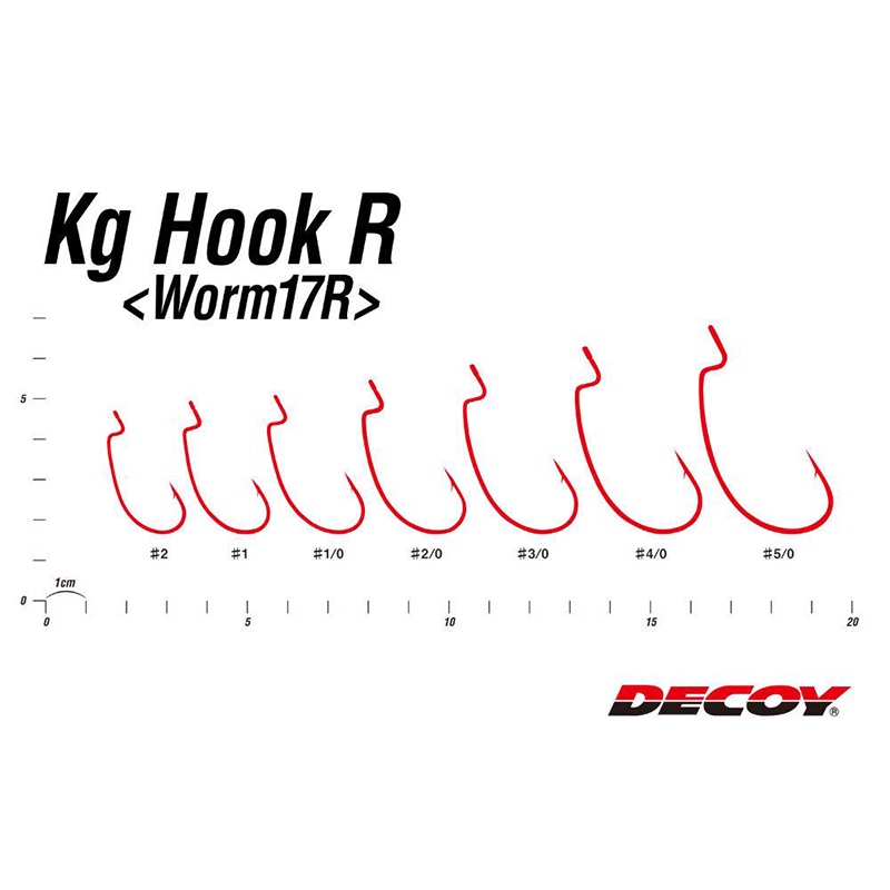 DECOY OFFSET HOROG WORM 17R KG BLOOD RED 2