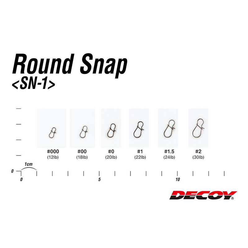 DECOY KAPOCS SN-1 DUOLOCK ROUND SNAP 000 12lbs