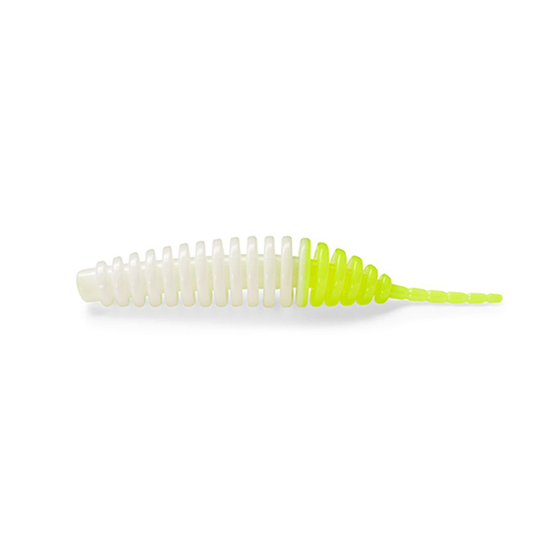 FISHUP TANTA 2,5" WHITE/HOT CHARTREUSE