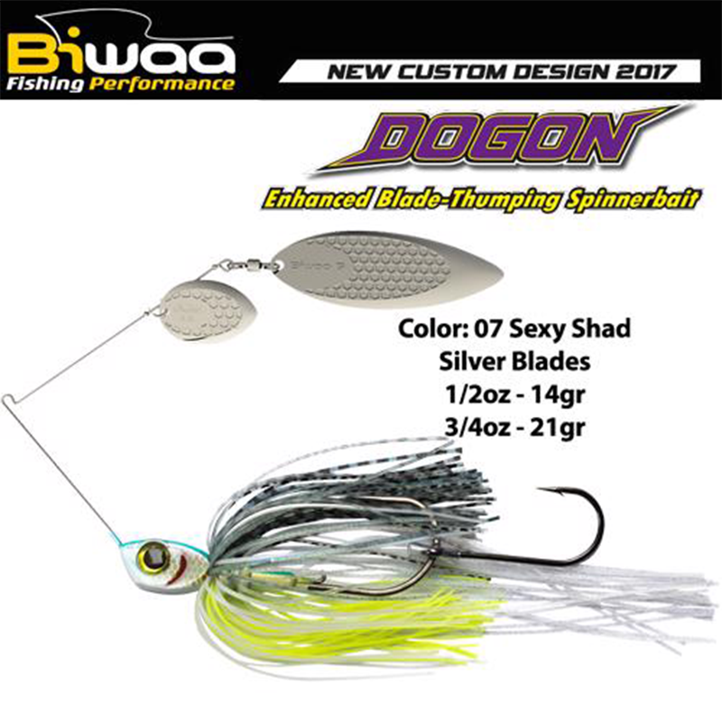 BIWAA SPINNERBAIT DOGON 3/4oz 21gr 07 Sexy Shad-Silver Blades