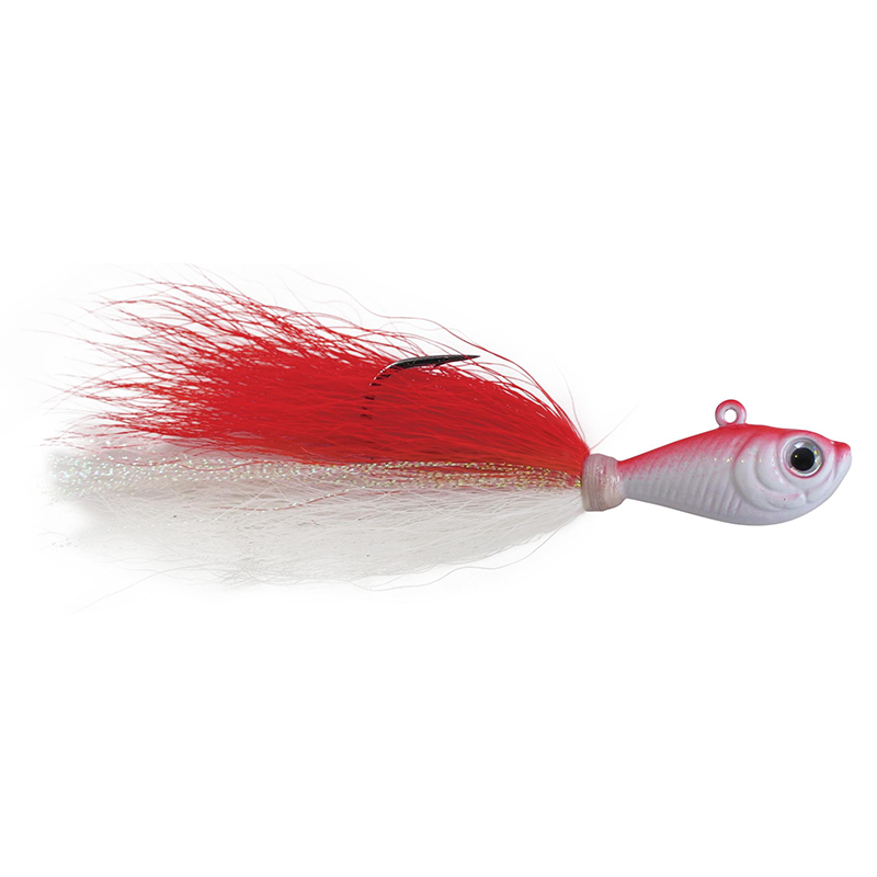 SPRO BUCKTAIL JIG RED/WHITE 14GR 