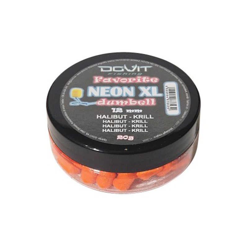 DOVIT FAVORITE DUMBELL NEON 12MM - HALIBUT-KRILL