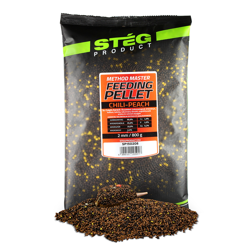 STÉG FEEDING PELLET 2MM CHILI-PEACH 800G