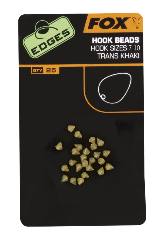 FOX EDGES HOOKBEADS SIZE 7-10 KHAKI