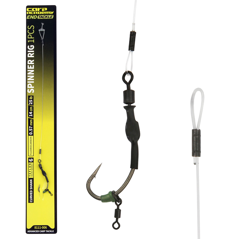 CARP ACADEMY SPINNER RIG CURVED SHANK 2