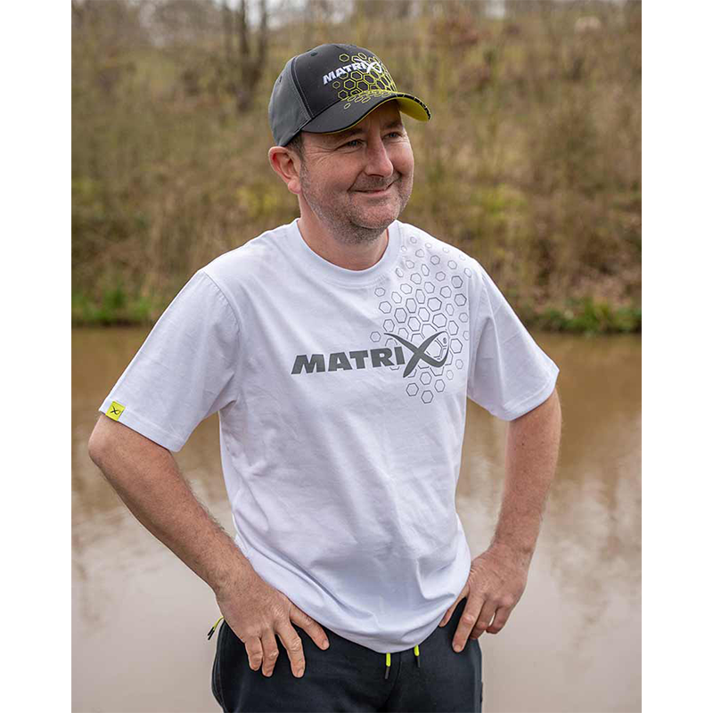 FOX MATRIX HEX PRINT T-SHIRT WHITE - XXL