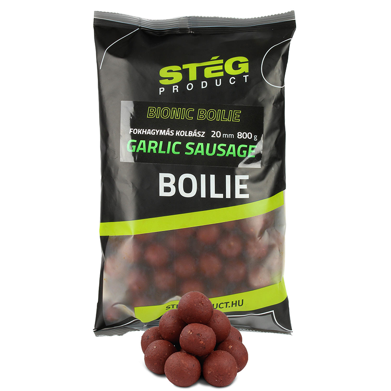 STÉG BIONIC BOILIES 800G 20MM GARLIC SAUSAGE