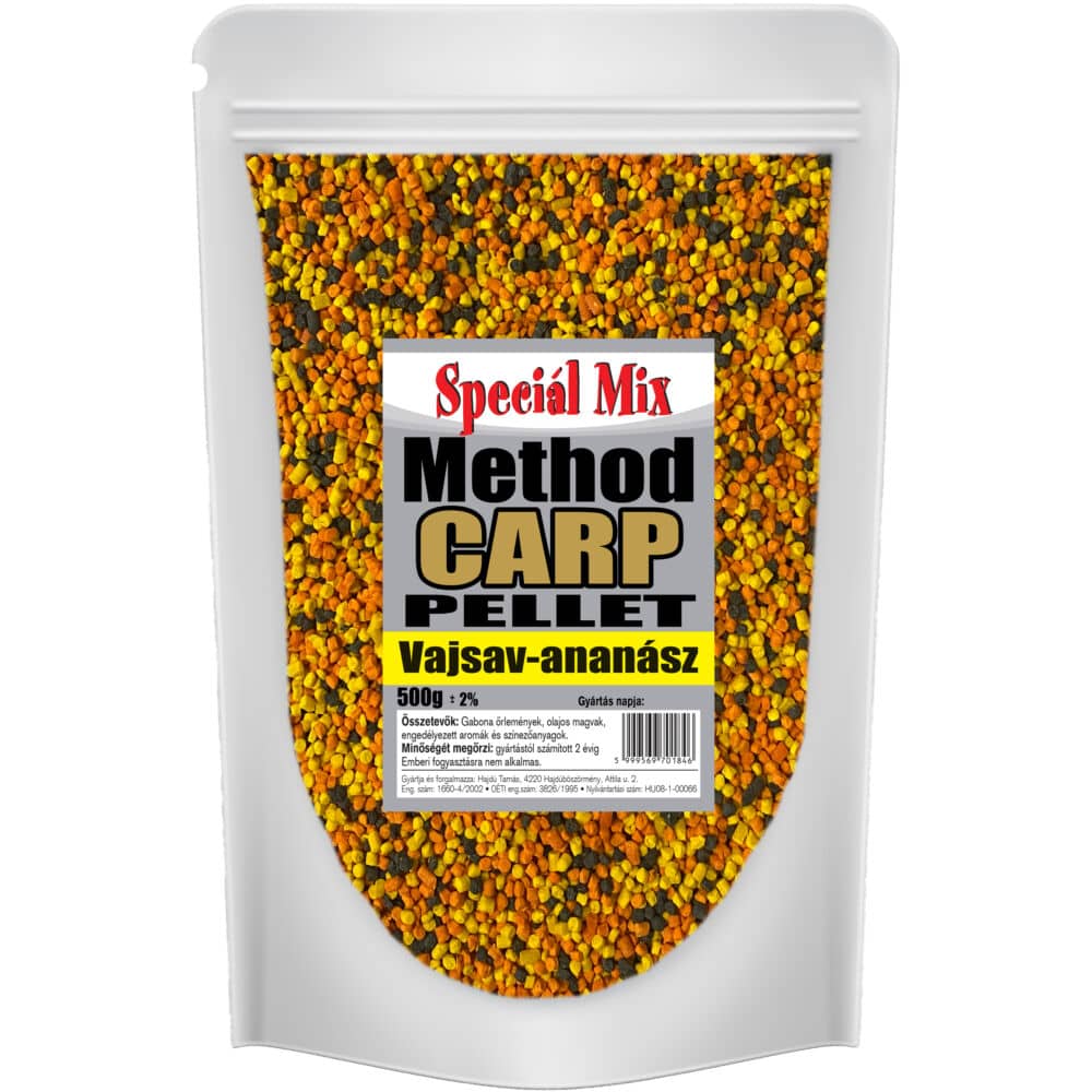 SPECIÁL MIX METHOD CARP PELLET VAJSAV-ANANÁSZ 500GR