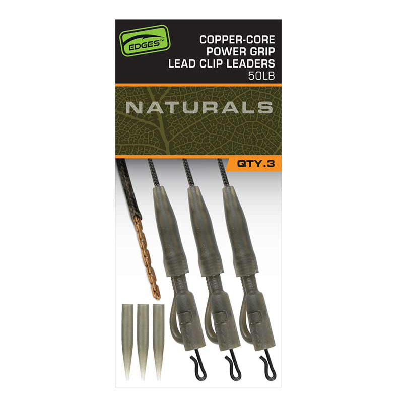 FOX EDGES NATURALS COPPER-CORE LEAD CLIP LEADERS