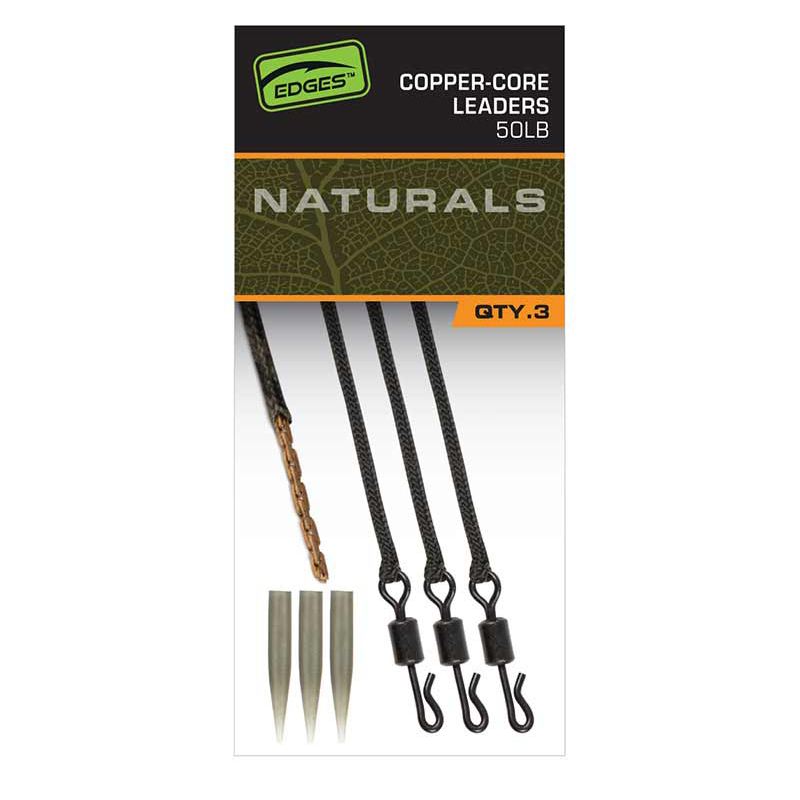 FOX EDGES NATURALS COPPER-CORE LEADERS POWER GRIP 50LB