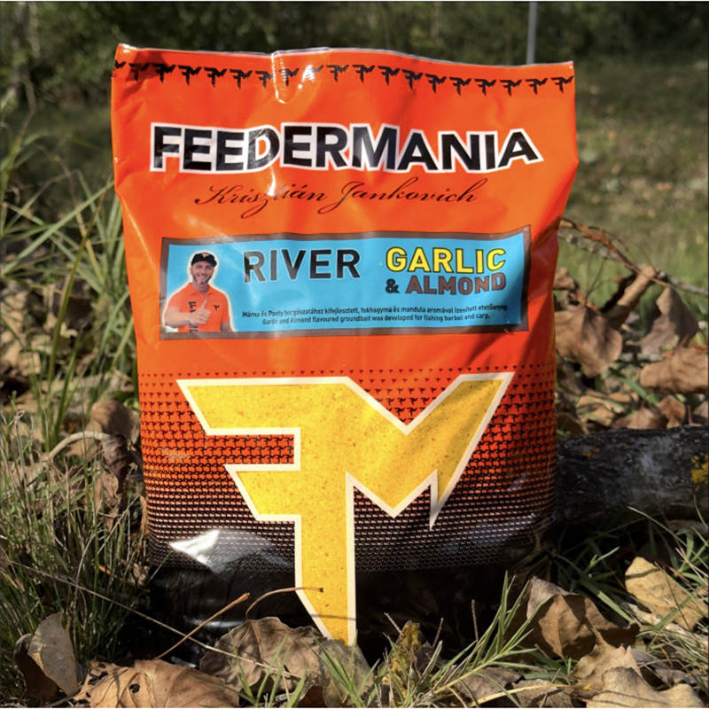 FEEDERMANIA GROUNDBAIT RIVER GARLIC & ALMOND 2500G