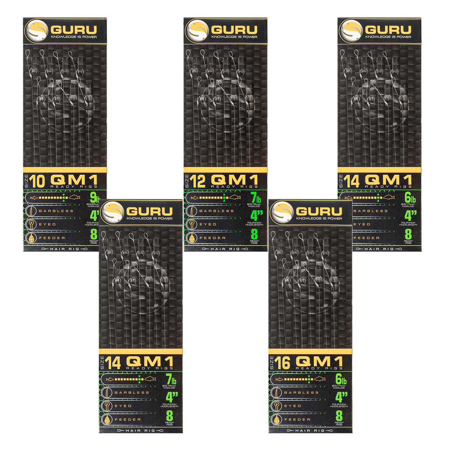 GURU QM1 STANDARD HAIR 4" SIZE 14 - 0,19MM