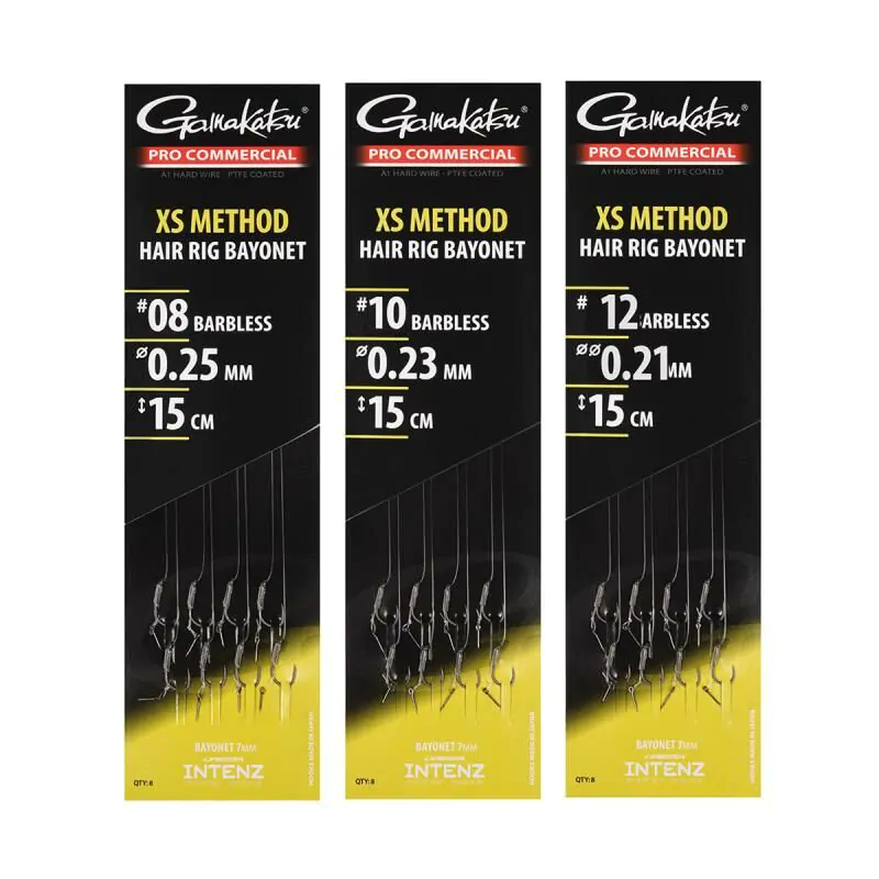 GAMAKATSU XS METHOD HAIR RIG BAYONET 10 - 0,23MM 15CM