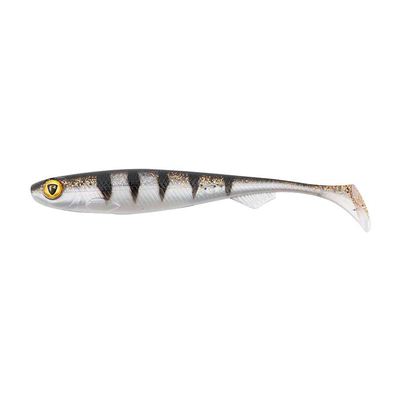 FOX RAGE SLICK SHAD NATURALS 11CM GLITTER PERCH