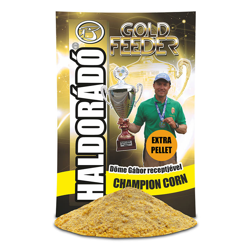 HALDORÁDÓ GOLD FEEDER - CHAMPION CORN - EXTRA PELLET 1KG