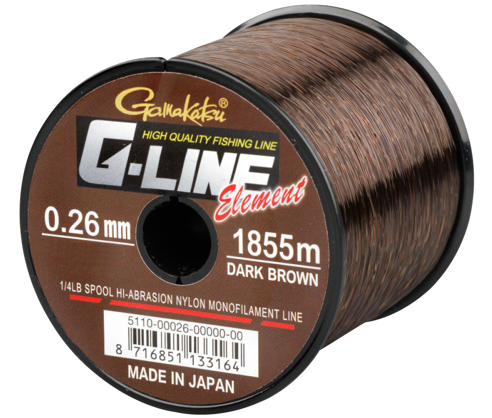 GAMAKATSU G-LINE ELEMENT DARK BROWN 0.33mm 1160m