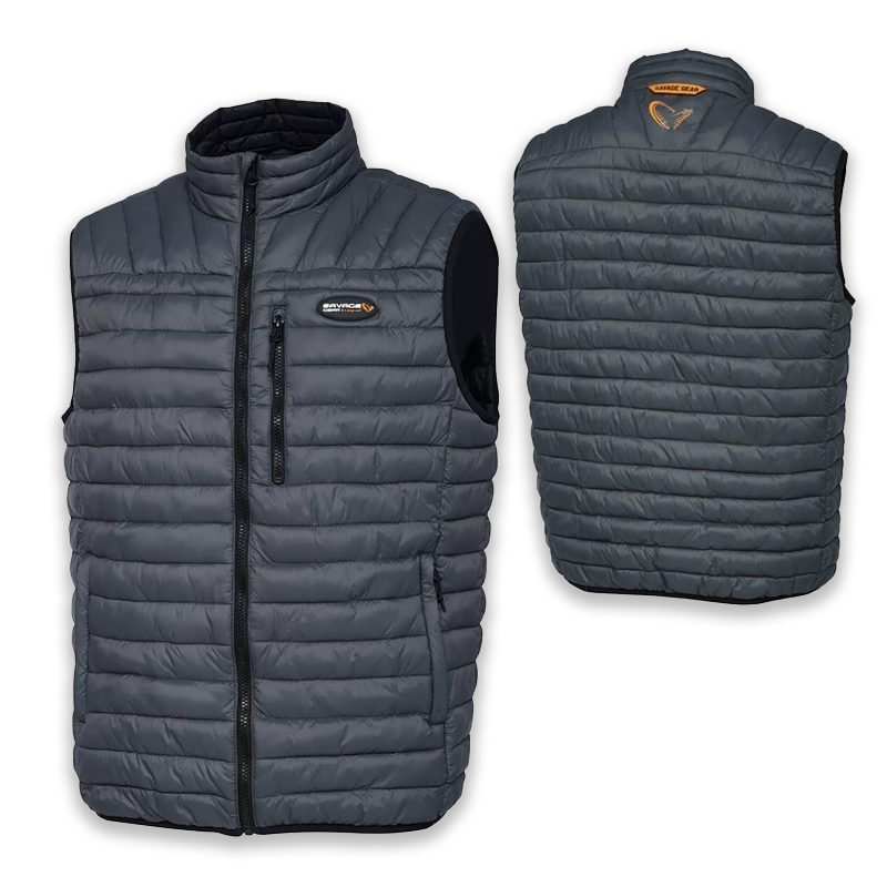 SAVAGE GEAR RIPPLE QUILT VEST GREY - XL