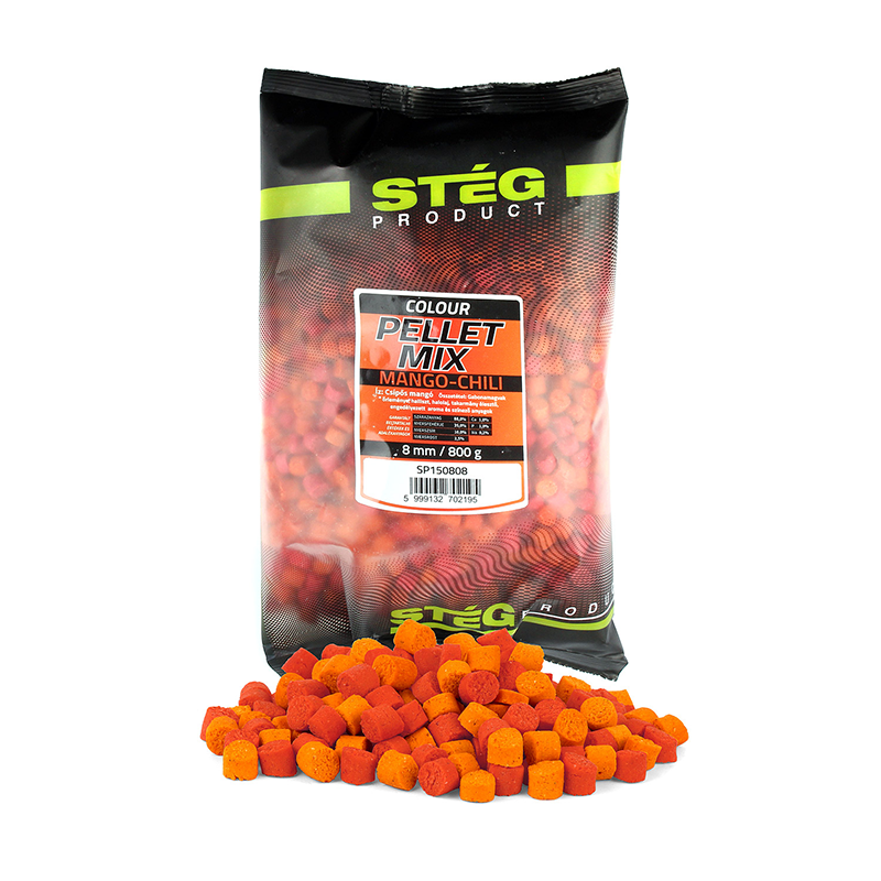 STÉG PELLET MIX 800G 8MM MANGÓ-CHILI
