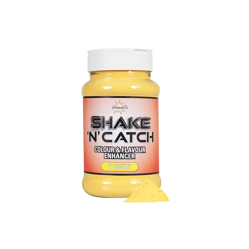 DYNAMITE BAITS SHAKE 'N' CATCH COLOUR & FLAVOUR ENHANCER F1 SWEET YELLOW
