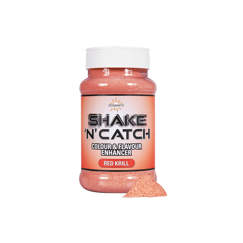 DYNAMITE BAITS SHAKE 'N' CATCH COLOUR & FLAVOUR ENHANCER KRILL RED
