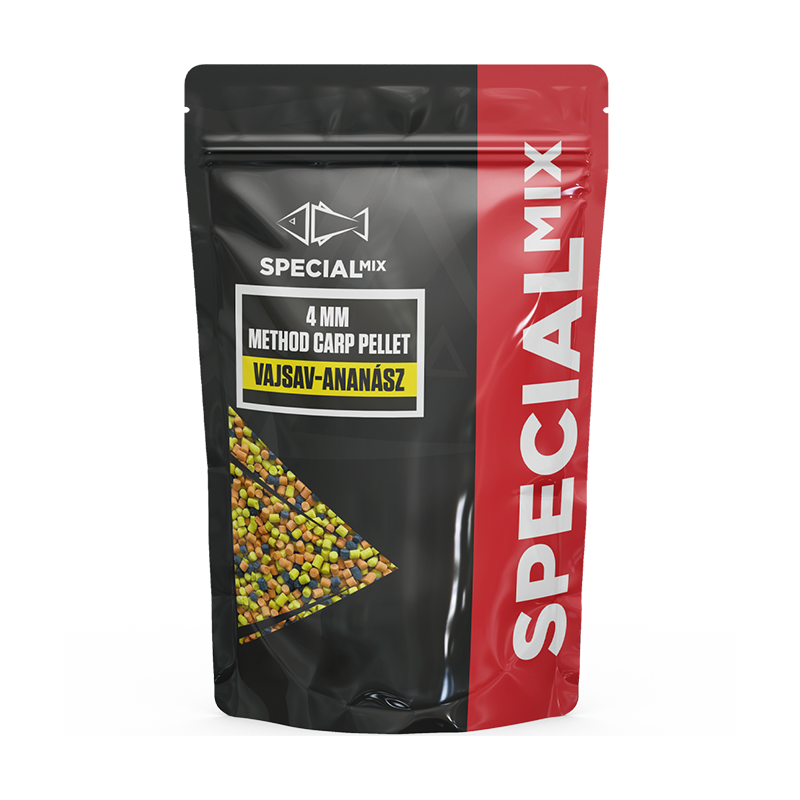 SPECIÁL MIX METHOD CARP PELLET VAJSAV-ANANÁSZ 4MM 500GR