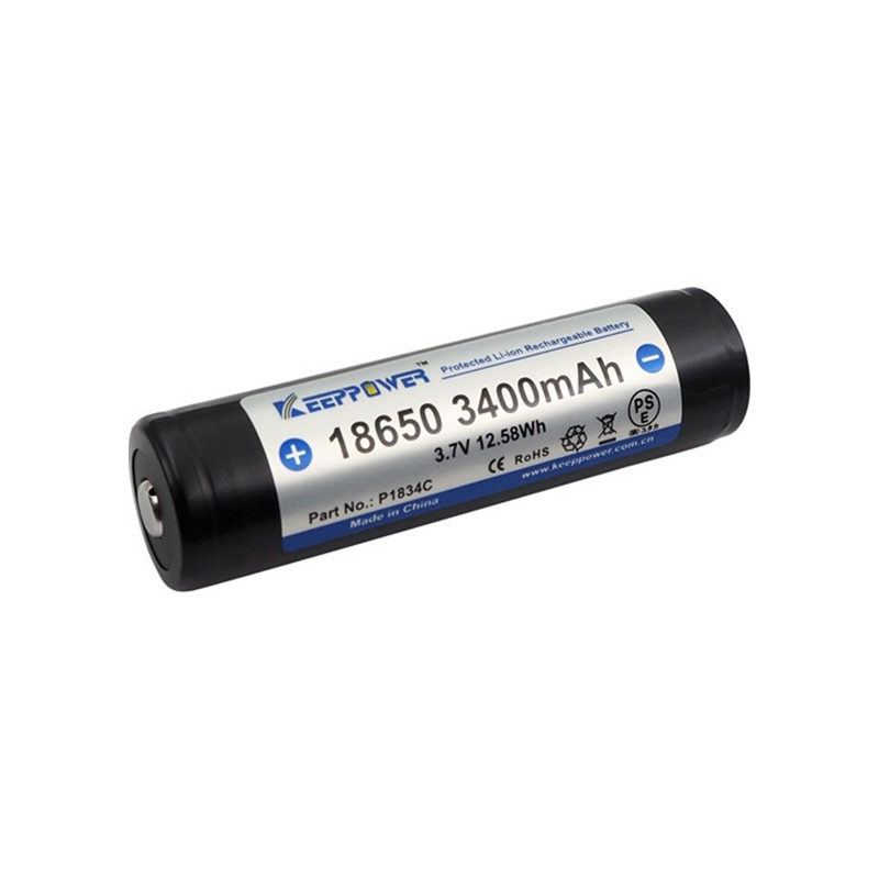 KEEPPOWER 18650 3,7V 3400MAH TÖLTHETŐ LI-ION AKKUMLÁTOR
