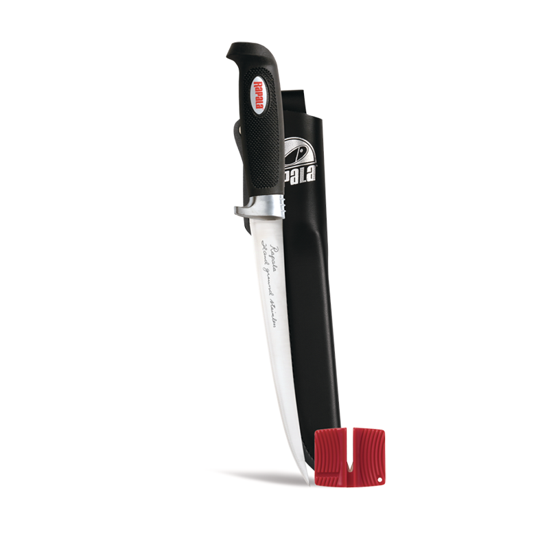 RAPALA  SOFT GRIP FILÉZŐKÉS + KÉSÉLEZŐ (BP707SH1)  