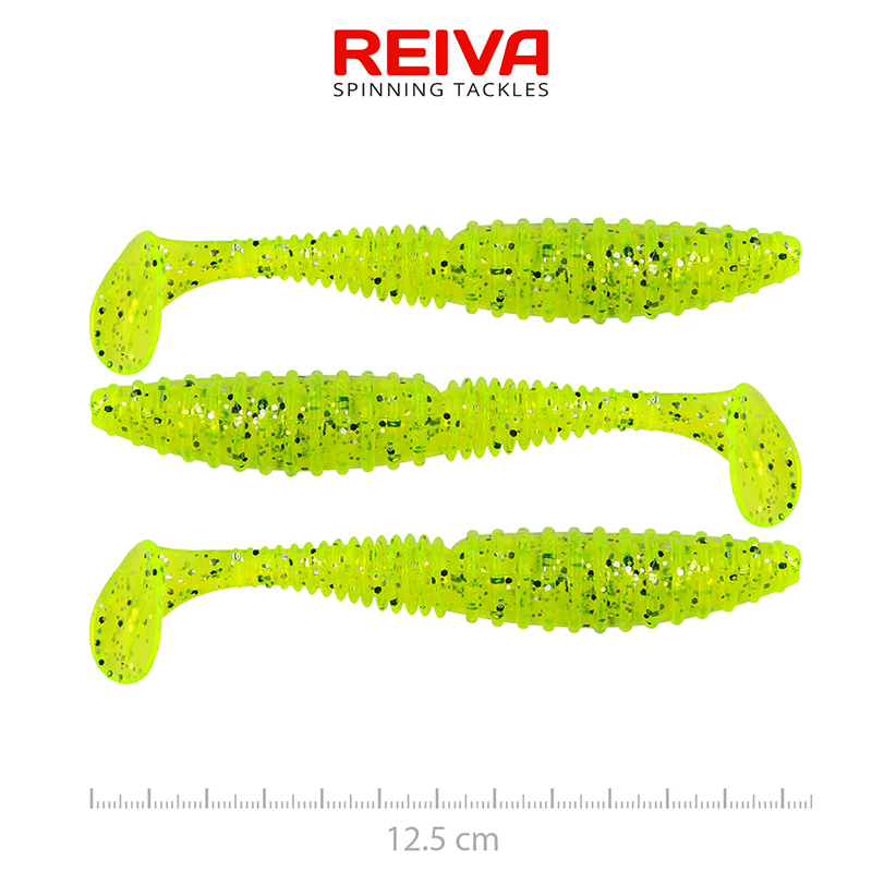 REIVA ZANDER POWER SHAD 12,5CM POPPY GREEN