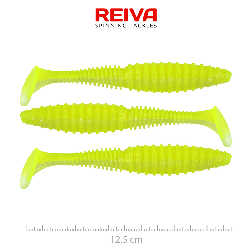 REIVA ZANDER POWER SHAD 12,5CM FLASH LEMONADE