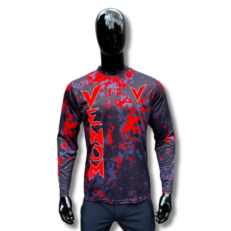 VENOM UPF 50+ Black XXL (UV szűrős hosszú ujjú póló)