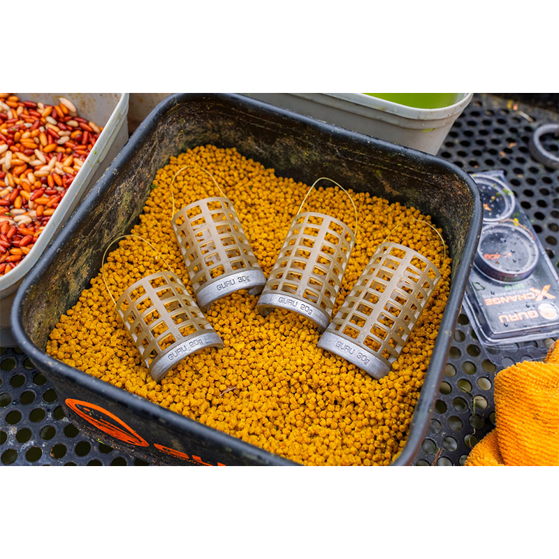 GURU BAIT UP X-CHANGE FEEDER CAGED LARGE 30gr