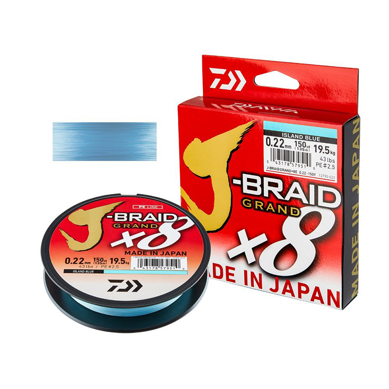DAIWA J-BRAID GRAND X8 0,24MM 135M BLUE