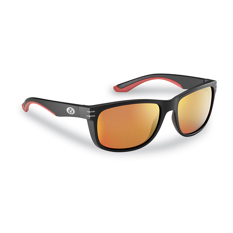 FLYING FISHERMAN DOUBLE HEADER MATTE BLACK - RED MIRROR
