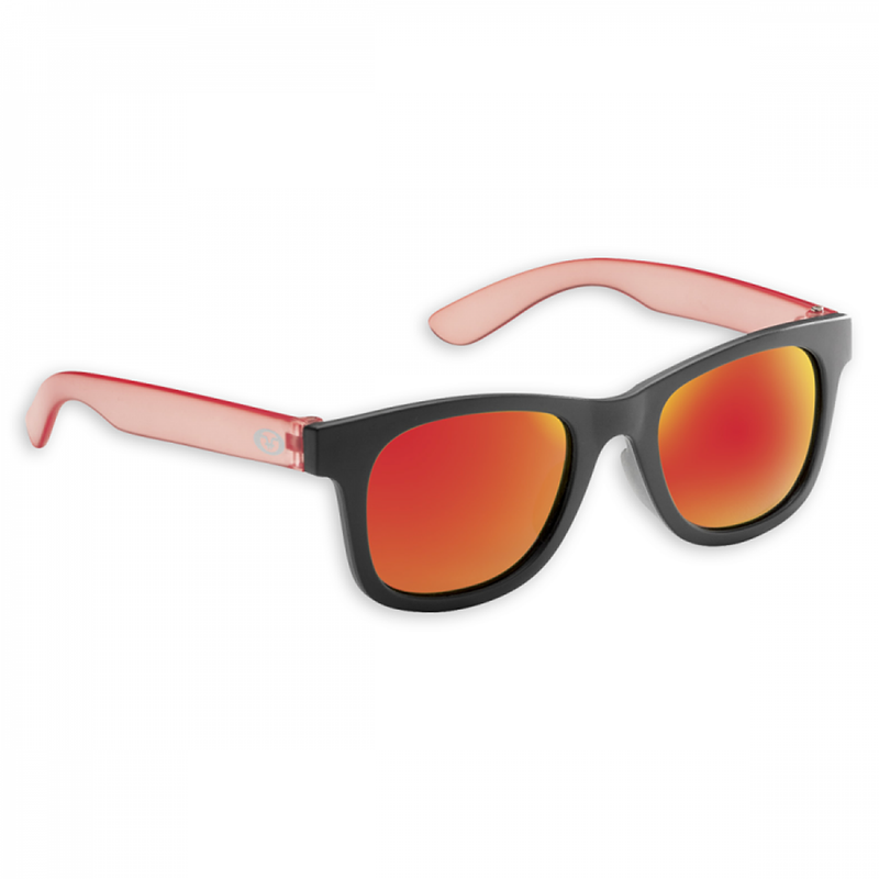 FLYING FISHERMAN SPRAY JR ANGLER KIDS MATTE BLACK-RED AMBER-RED MIRROR