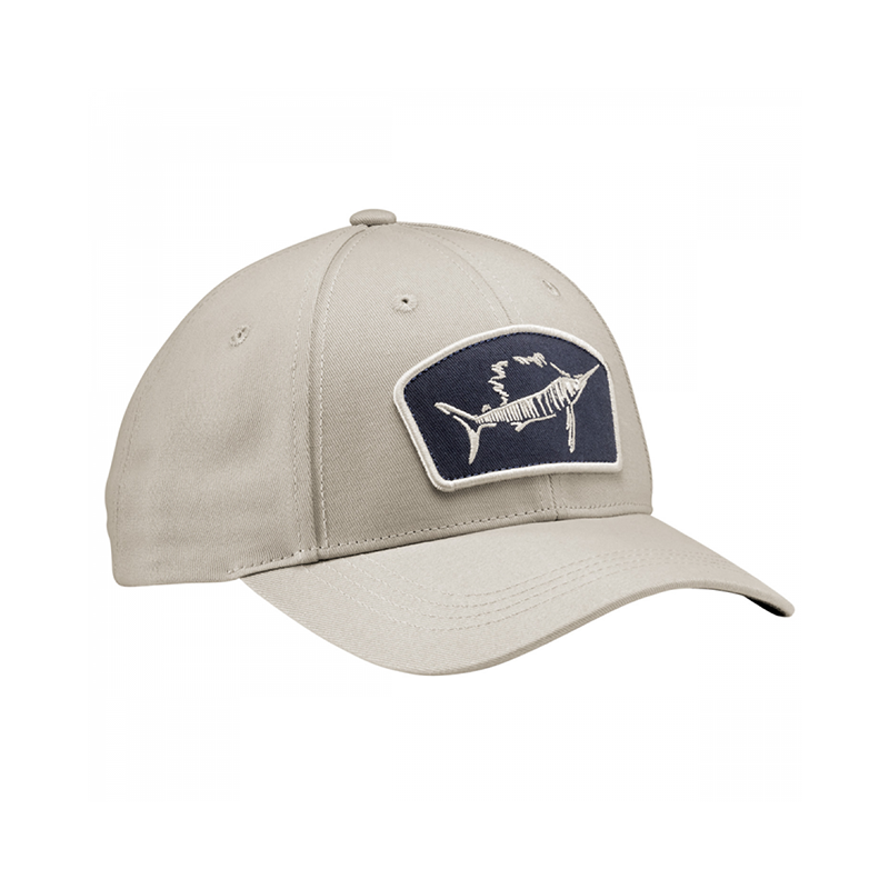 FLYING FISHERMAN SAILFISH PATCH HAT KHAKI