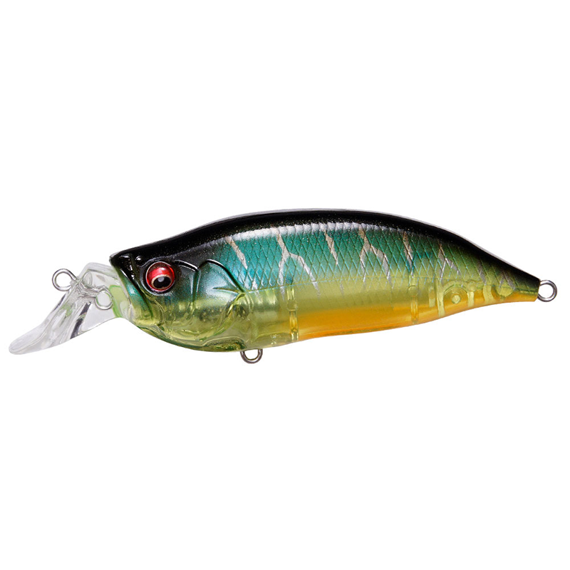 MEGABASS IXI SHAD TYPE-R 57MM CLEAR HOT TIGER