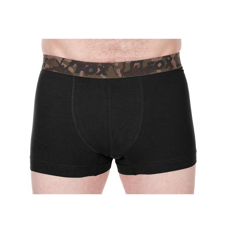 FOX BOXER SHORTS - KHAKI/BLACK L