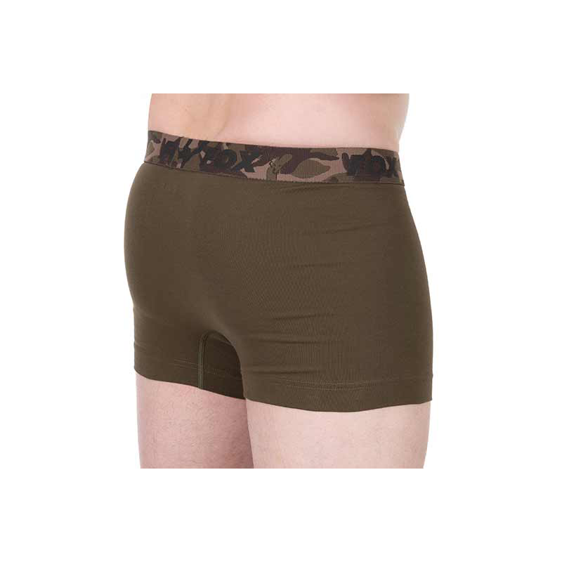 FOX BOXER SHORTS - KHAKI/BLACK L