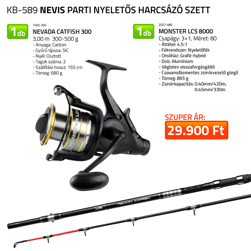 NEVIS PARTI NYELETŐS HARCSÁZÓ SZETT (KB-589)