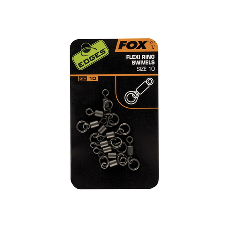 FOX EDGES FLEXI RING SWIVELS 10