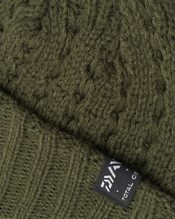 DAIWA KNITTED BEANIE HAT GREEN