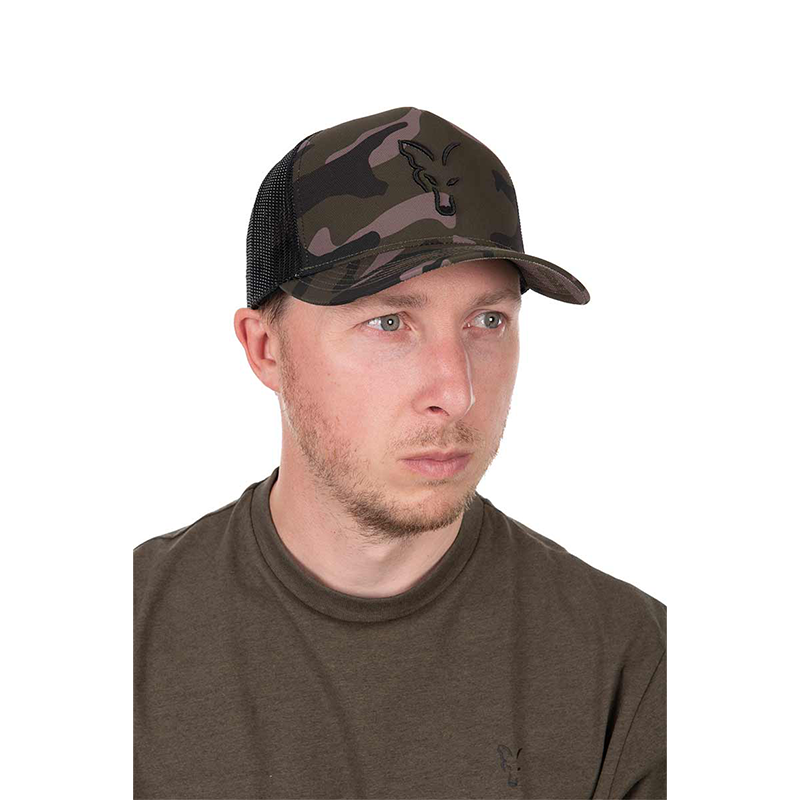 FOX BLACK CAMO TRUCKER CAP 