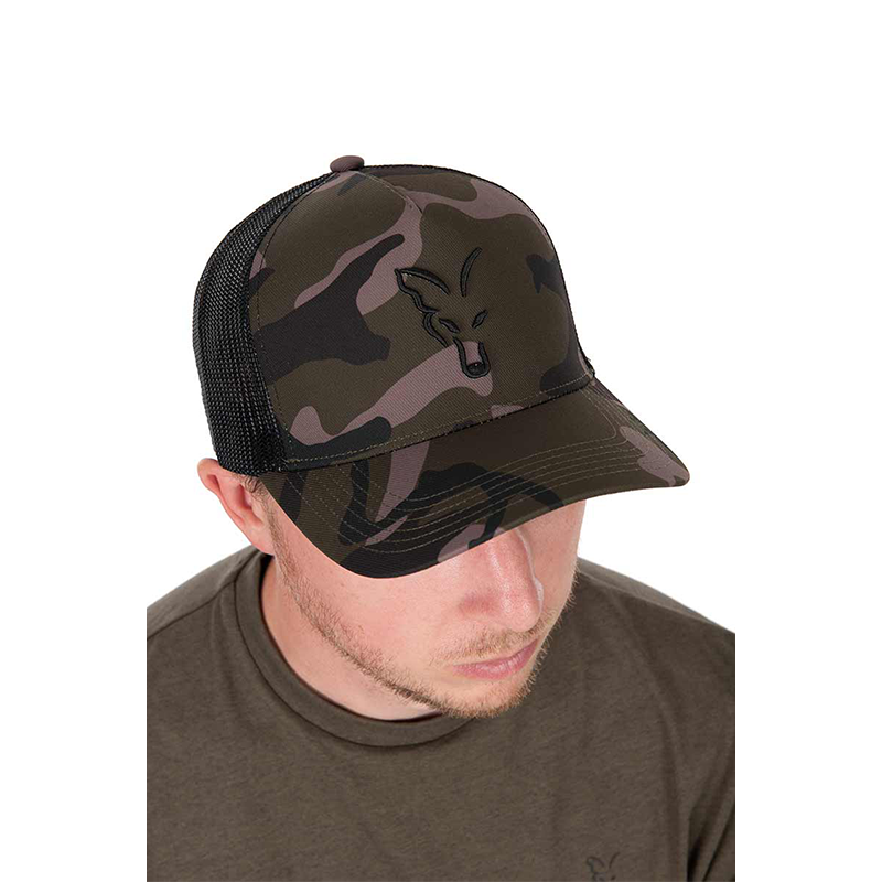 FOX BLACK CAMO TRUCKER CAP 