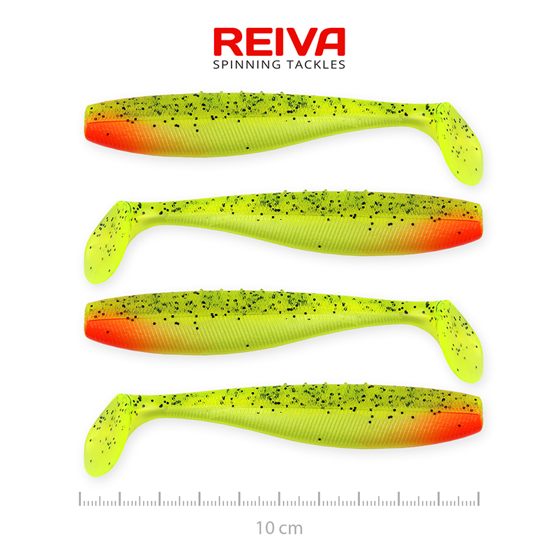 REIVA FLAT MINNOW SHAD 10CM WATERMELON