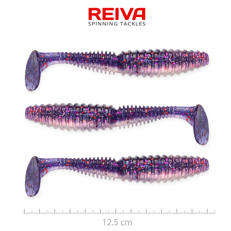 REIVA ZANDER POWER SHAD 12,5CM 3DB/CS. PURPLE PEARL