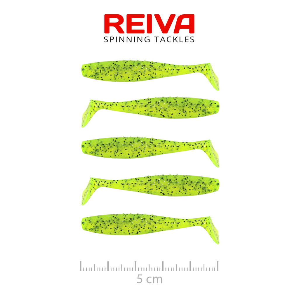 REIVA FLAT MINNOW SHAD 5CM POPPY GREEN
