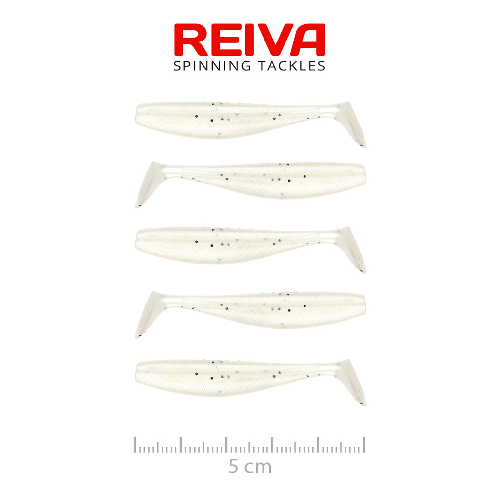 REIVA FLAT MINNOW SHAD 5CM PEARL WHITE
