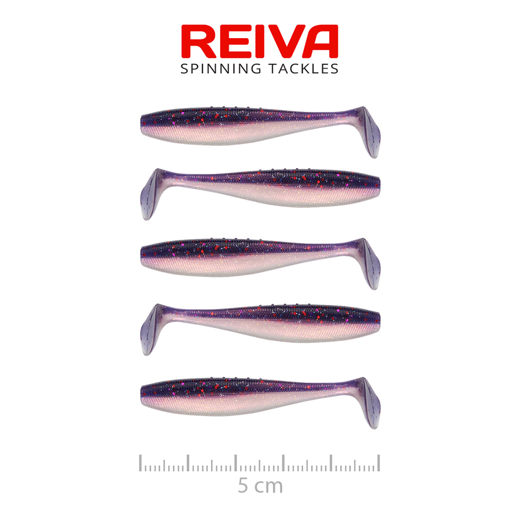 REIVA FLAT MINNOW SHAD 5CM PURPLE PEARL