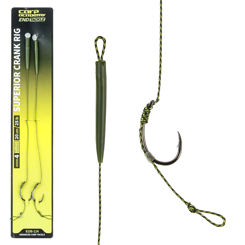 CARP ACADEMY CRANK HOOK RIG PONTYOZÓ ELŐKE 6-OS